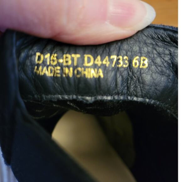 Cole Haan Black Suede Ankle Boots Spike Heel Slip On Party Night Out Witchy - 6 - Picture 6 of 10